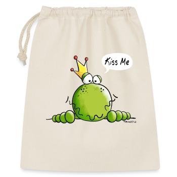 Frog King Kiss Me - Funny - Comic - Cartoon - Gift Bag 40 x 50 cm - nature - Front