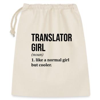 Translator - Sac cadeau 40 x 50 cm - nature - Devant