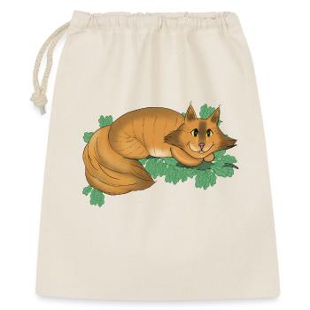 Sourire fantastique du Cheshire - Sac cadeau 40 x 50 cm - nature - Devant