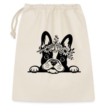 Bouledogue français - Sac cadeau 40 x 50 cm - nature - Devant