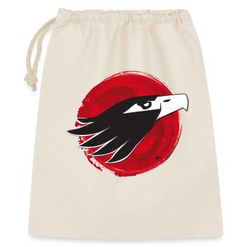 adler japan vogel fliegen rot sehen kopf indianer - Geschenkbeutel aus Baumwolle (40 x 50 cm) - Natur - Vorne