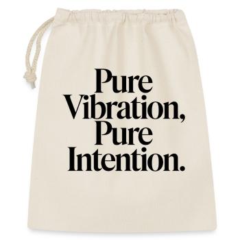 Pure vibrations, clear intentions - Gift Bag 40 x 50 cm - nature - Front