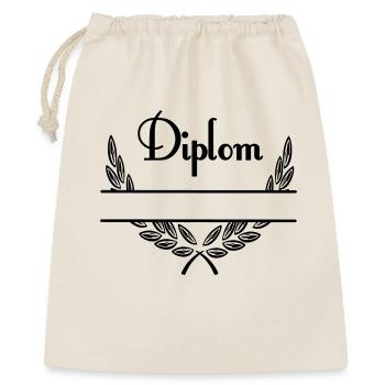 Diplom – Espace de noms - Sac cadeau 40 x 50 cm - nature - Devant