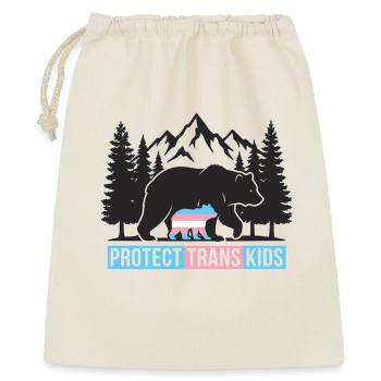 Pride Month LGBT -  Protect Trans Kids - Gift Bag 40 x 50 cm - nature - Front