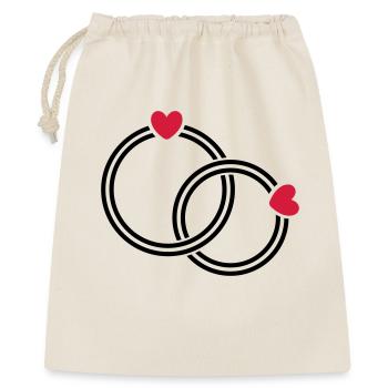 wedding rings - Gift Bag 40 x 50 cm - nature - Front
