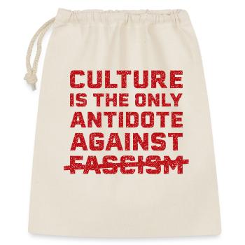 La culture contre le fascisme - Sac cadeau 40 x 50 cm - nature - Devant
