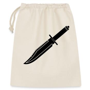Couteau Rambo long - Sac cadeau 40 x 50 cm - nature - Devant