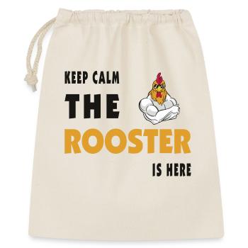 Keep Calm The Rooster Is Here - Gift Bag 40 x 50 cm - nature - Front