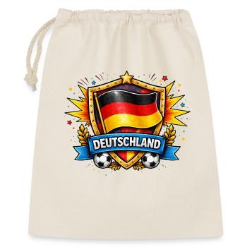 Deutschland Shield Fußball Design - Geschenkbeutel aus Baumwolle (40 x 50 cm) - Natur - Vorne
