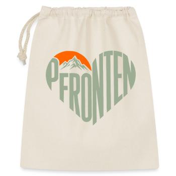 Pfronten Bergherz Panorama - Geschenkbeutel aus Baumwolle (40 x 50 cm) - Natur - Vorne