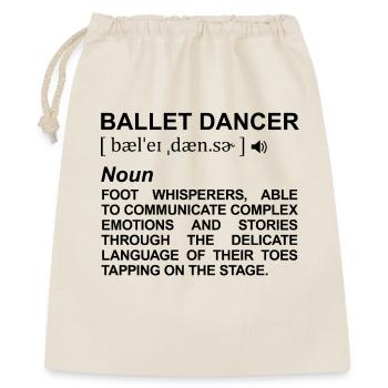 Ballet Dancer Meaning - Gift Bag 40 x 50 cm - nature - Front