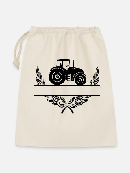 Stolz auf den Landwirt-Traktor - Geschenkbeutel aus Baumwolle (40 x 50 cm) - Natur