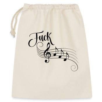 Fuck AFD sheet music as a sign against the right - Gift Bag 40 x 50 cm - nature - Front
