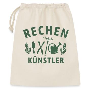 Rechen Künstler - Retro Gärtner Natur - Geschenkbeutel aus Baumwolle (40 x 50 cm) - Natur - Vorne