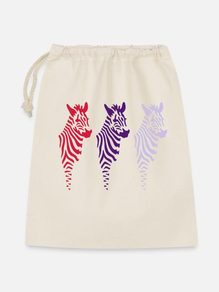 three zebras (b) - Gift Bag 40 x 50 cm - nature