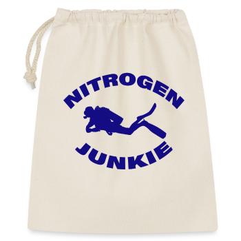 NITROGEN JUNKIE - Geschenkbeutel aus Baumwolle (40 x 50 cm) - Natur - Vorne