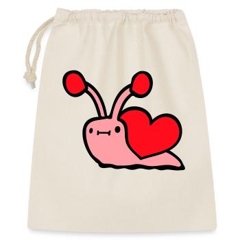 Escargot Coeur Escargot Coquille Mignon Amour Romantique - Sac cadeau 40 x 50 cm - nature - Devant