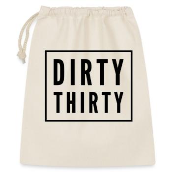 Dirty Thirty 30th Birthday - Gift Bag 40 x 50 cm - nature - Front