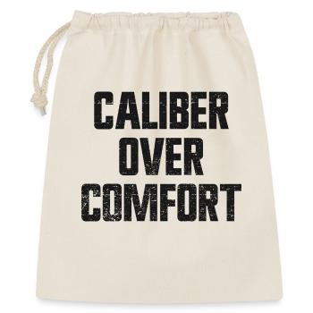 Caliber Ahead of Comfort – Concealed Carry in Accordance with 2nd V - Gift Bag 40 x 50 cm - nature - Front