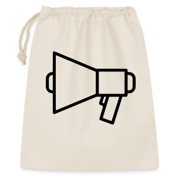 Megaphone Speaker Protest - Gift Bag 40 x 50 cm - nature - Front