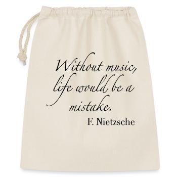 musique - Sac cadeau 40 x 50 cm - nature - Devant