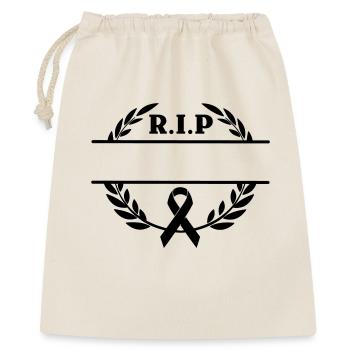 Laurel Wreath R.I.P monogram - Gift Bag 40 x 50 cm - nature - Front