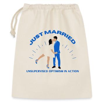 Je viens de me marier | Mariage - Sac cadeau 40 x 50 cm - nature - Devant
