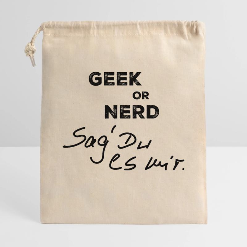 Geek oder Nerd Geschenkbeutel aus Baumwolle (40 x 50 cm)