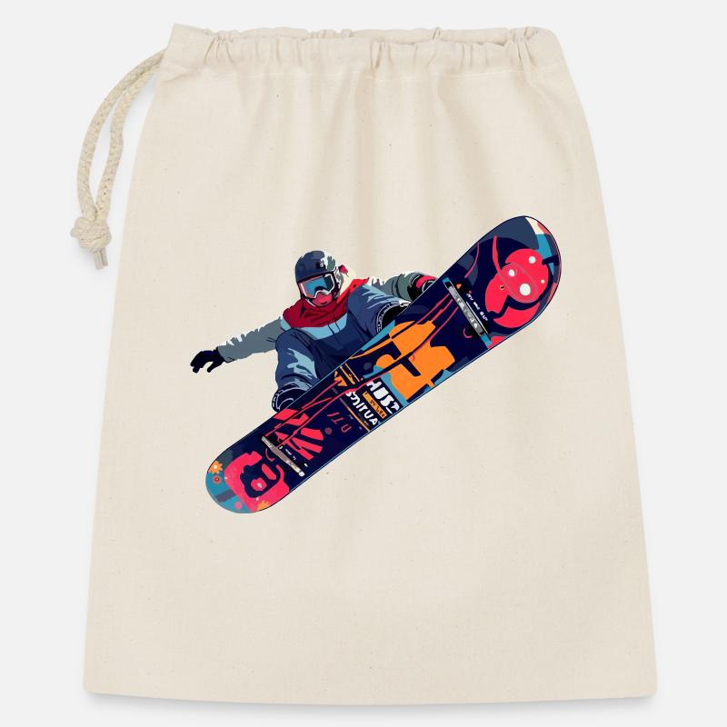 snowboard - Gift Bag 40 x 50 cm - nature