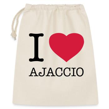 I LOVE AJACCIO Corsica - Gift Bag 40 x 50 cm - nature - Front
