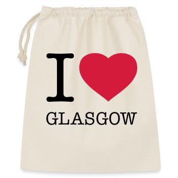 J’AIME GLASGOW, Écosse, Écosse - Sac cadeau 40 x 50 cm - nature - Devant