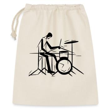 Tambours Musiciens - Sac cadeau 40 x 50 cm - nature - Devant