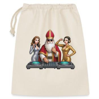 SAINT-NICOLAS DJ - spirit of Christmas - Gift Bag 40 x 50 cm - nature - Front