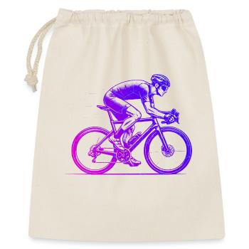 Roadbike Grafik für Rennrad - Geschenkbeutel aus Baumwolle (40 x 50 cm) - Natur - Vorne
