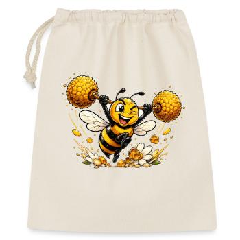 abeille, apiculteur, nid d’abeille, fleurs, insecte des prairies, - Sac cadeau 40 x 50 cm - nature - Devant