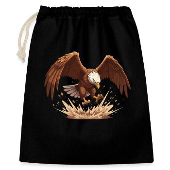 Eagle in the fall - Gift Bag 40 x 50 cm - black - Front