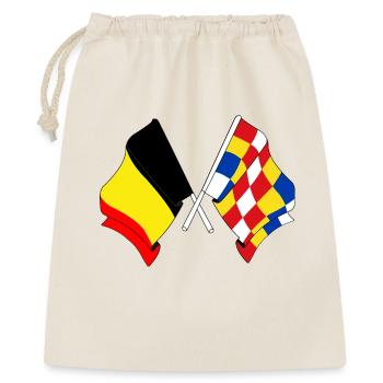 Drapeau de la Belgique, Anvers - Sac cadeau 40 x 50 cm - nature - Devant