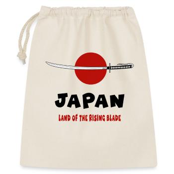 Japan – Land der aufgehenden Klinge - Geschenkbeutel aus Baumwolle (40 x 50 cm) - Natur - Vorne