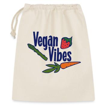 Trio végétarien Vegan Vibes - Sac cadeau 40 x 50 cm - nature - Devant