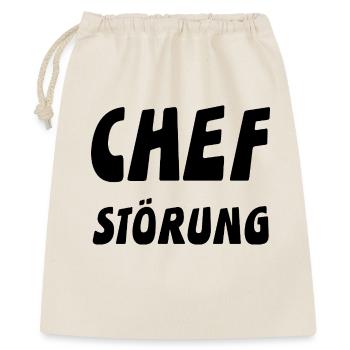 Chef - Geschenkbeutel aus Baumwolle (40 x 50 cm) - Natur - Vorne