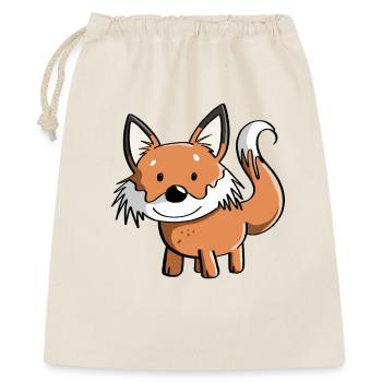 Süßer Fuchs - Füchse - Rotfuchs - Raubtier - Wild - Geschenkbeutel aus Baumwolle (40 x 50 cm) - Natur - Vorne