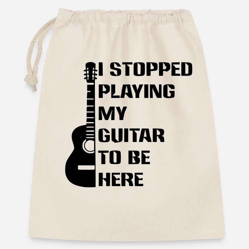 I stopped playing guitar to be here # - Gift Bag 40 x 50 cm - nature