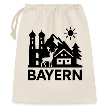 bayern wahrzeichen bundesland - Geschenkbeutel aus Baumwolle (40 x 50 cm) - Natur - Vorne