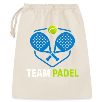 Logo Équipe Padel Paddles Ball - Sac cadeau 40 x 50 cm - nature - Devant