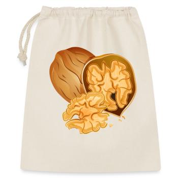 Noyer détaillé avec écrou ouvert - Sac cadeau 40 x 50 cm - nature - Devant