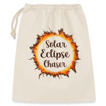 Solar eclipse chaser - Geschenkbeutel aus Baumwolle (40 x 50 cm) - Natur - Vorne