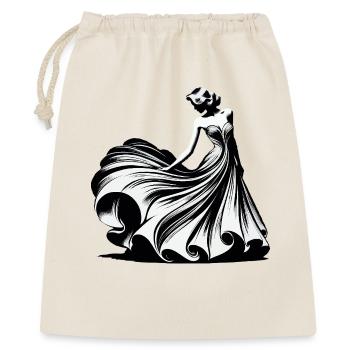 White Silhouette Golf Dress - Gift Bag 40 x 50 cm - nature - Front