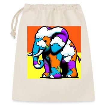 Elephant with Cloud and Clouds - Gift Bag 40 x 50 cm - nature - Front