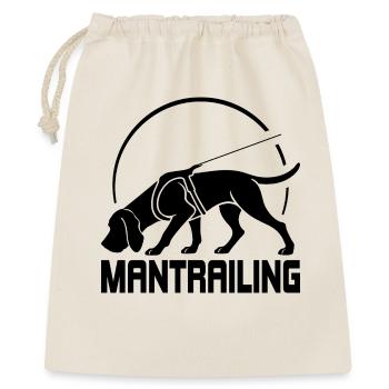 Bloodhound Mantrailing Hundesport Hunde Wilsigns - Geschenkbeutel aus Baumwolle (40 x 50 cm) - Natur - Vorne