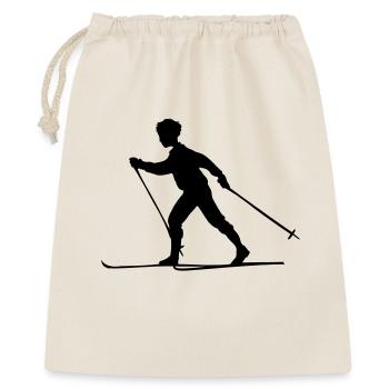 Ski de fond - Sac cadeau 40 x 50 cm - nature - Devant
